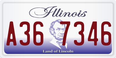 IL license plate A367346
