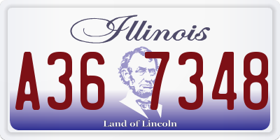 IL license plate A367348