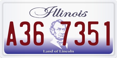 IL license plate A367351