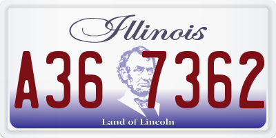 IL license plate A367362