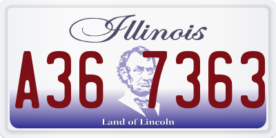 IL license plate A367363