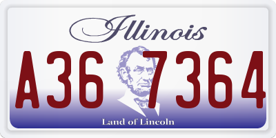 IL license plate A367364