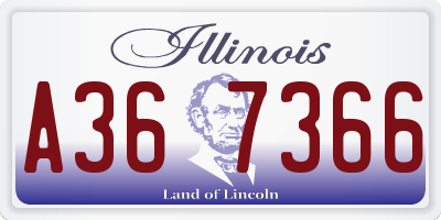IL license plate A367366