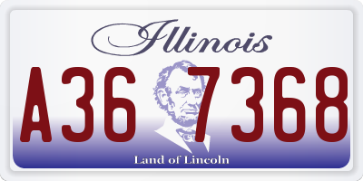 IL license plate A367368