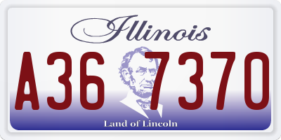 IL license plate A367370