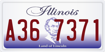 IL license plate A367371