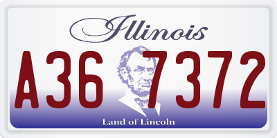 IL license plate A367372