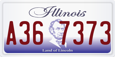 IL license plate A367373