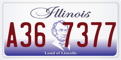 IL license plate A367377