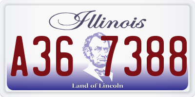 IL license plate A367388