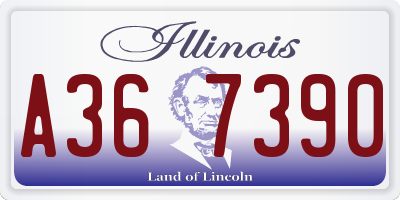 IL license plate A367390