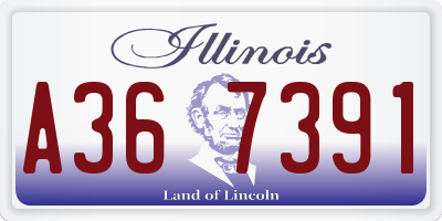 IL license plate A367391