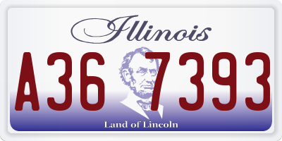 IL license plate A367393