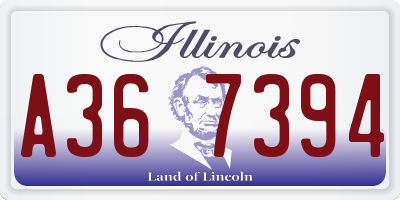 IL license plate A367394