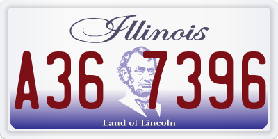 IL license plate A367396