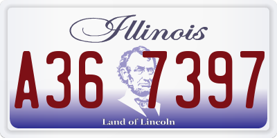 IL license plate A367397