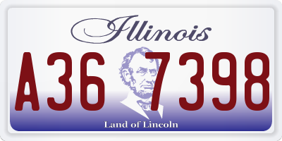 IL license plate A367398