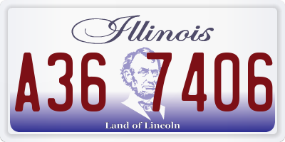 IL license plate A367406