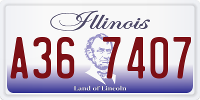 IL license plate A367407