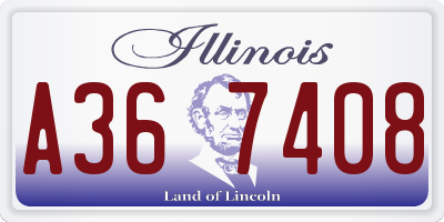IL license plate A367408
