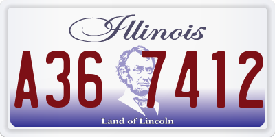 IL license plate A367412