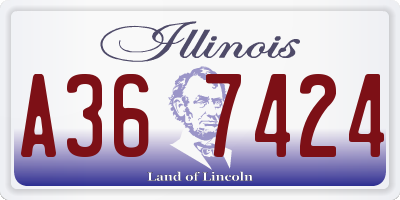 IL license plate A367424