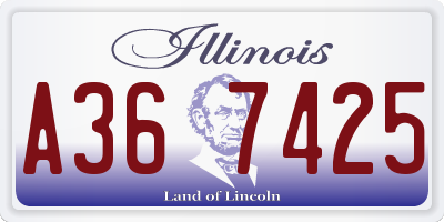 IL license plate A367425
