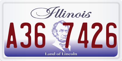 IL license plate A367426