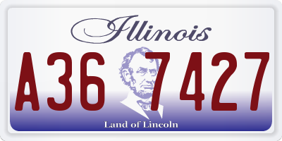 IL license plate A367427