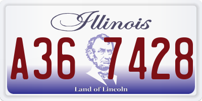 IL license plate A367428