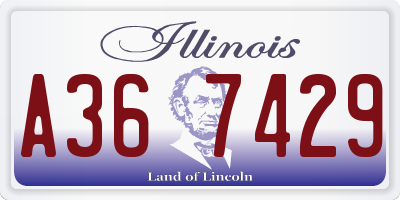 IL license plate A367429