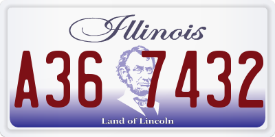 IL license plate A367432