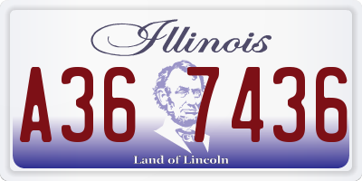 IL license plate A367436