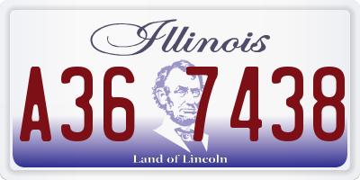 IL license plate A367438