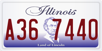 IL license plate A367440