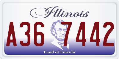 IL license plate A367442