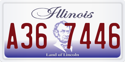 IL license plate A367446
