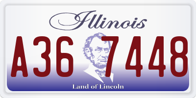 IL license plate A367448