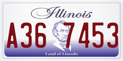 IL license plate A367453