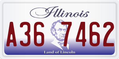 IL license plate A367462