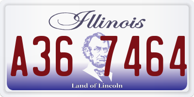 IL license plate A367464