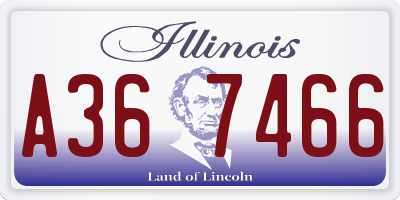 IL license plate A367466
