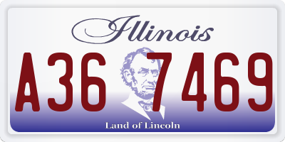 IL license plate A367469