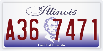 IL license plate A367471
