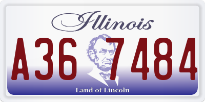 IL license plate A367484