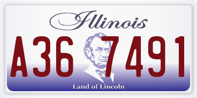 IL license plate A367491