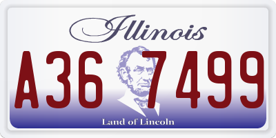 IL license plate A367499