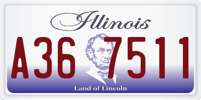 IL license plate A367511