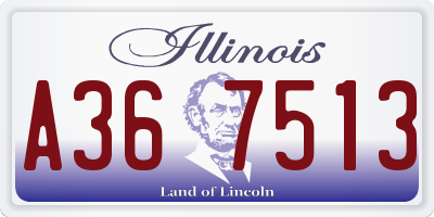 IL license plate A367513