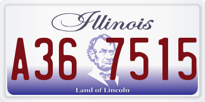 IL license plate A367515